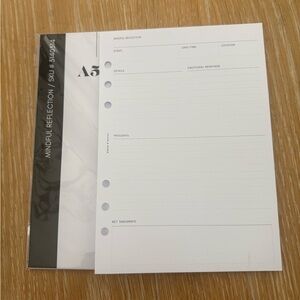 Cloth & Paper Mindful Reflection Planner Inserts A5